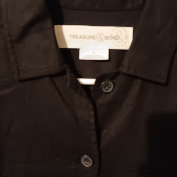 Treasure & Bond Black Linen Blend Jacket - Picture 3 of 6